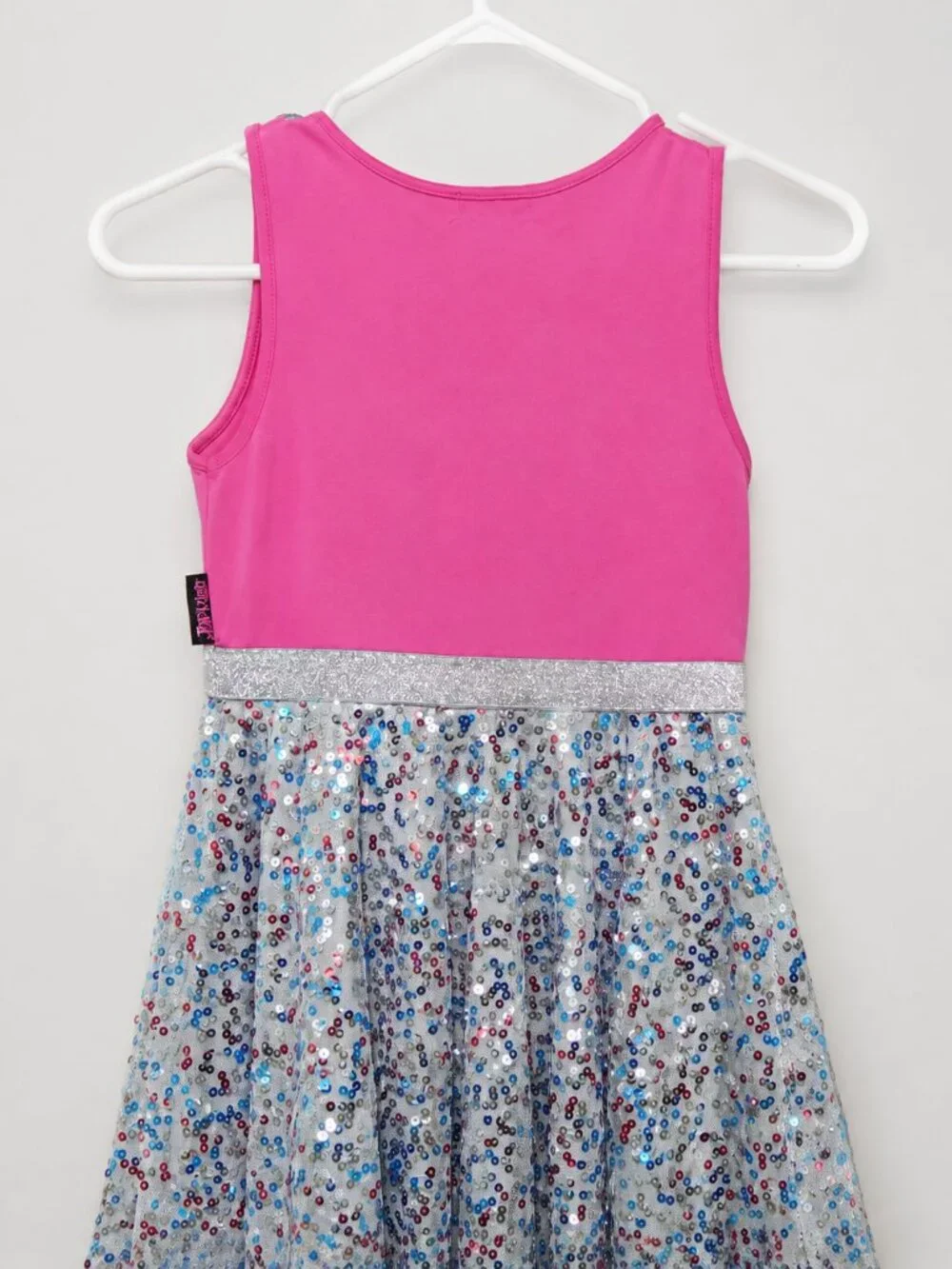Nickelodeon JoJo’s Closet Pink Glitter Sequin Dress Girls Size 7/8